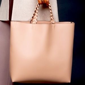 Blush Jules Kae vegan leather tote